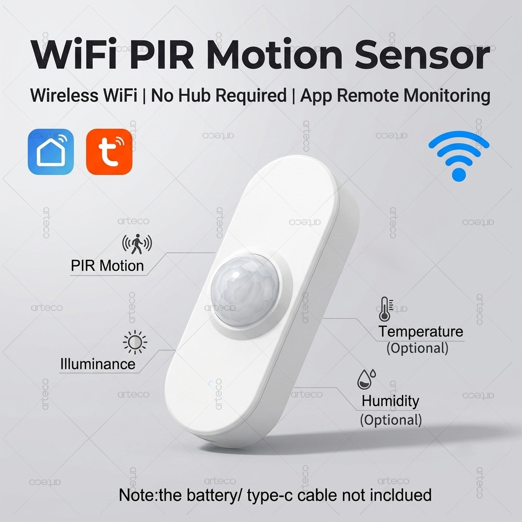 Smart Home Wiser - Sensore Intelligente Tuya WiFi PIR con