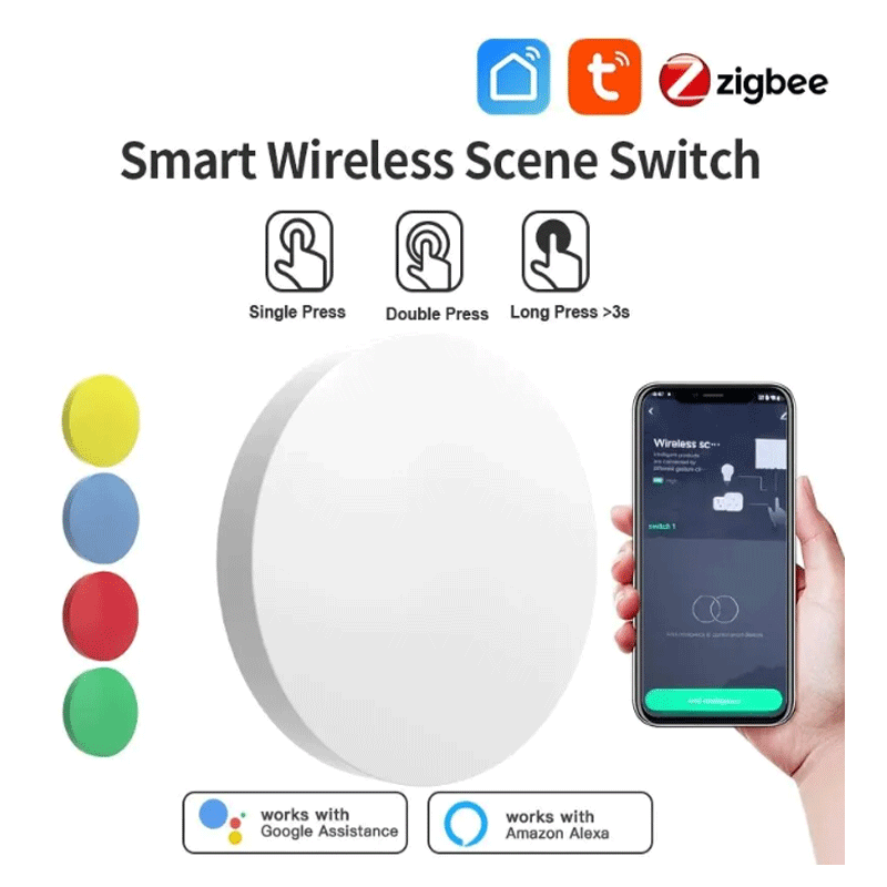 Smart Home Office - Interruttore Wireless Intelligente Tuya ZigBee, Controllo