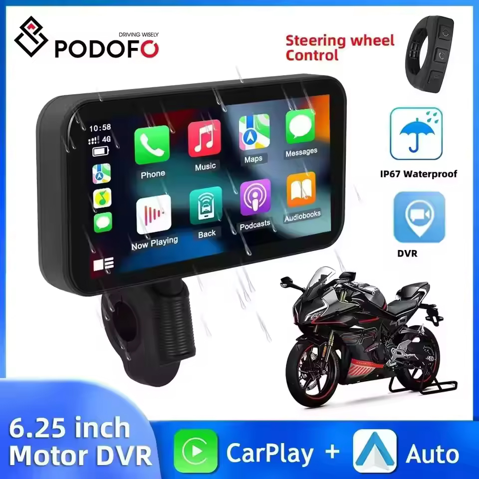 Smart Home Orvibo - Podofo Navigazione moto Carplay 6.25 ''Smart