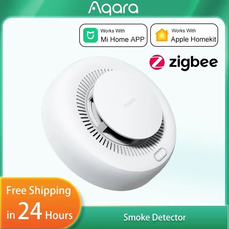Smart Home Hub Apple - Sensore di Fumo Aqara Matter, Allarme