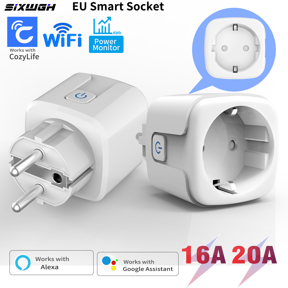 Smart Home Energy App - Presa intelligente WiFi 20A/16A con spina