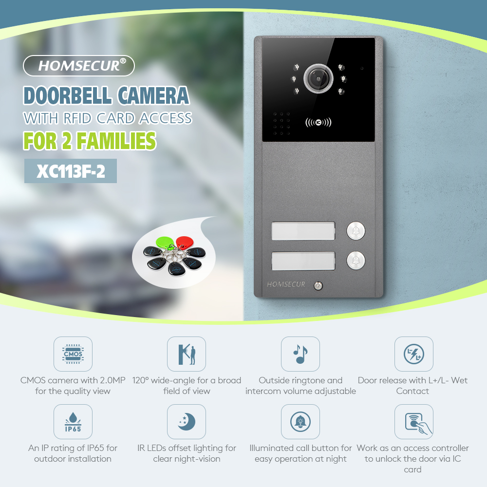 Video Doorbell - Telecamera per campanello esterno HD a