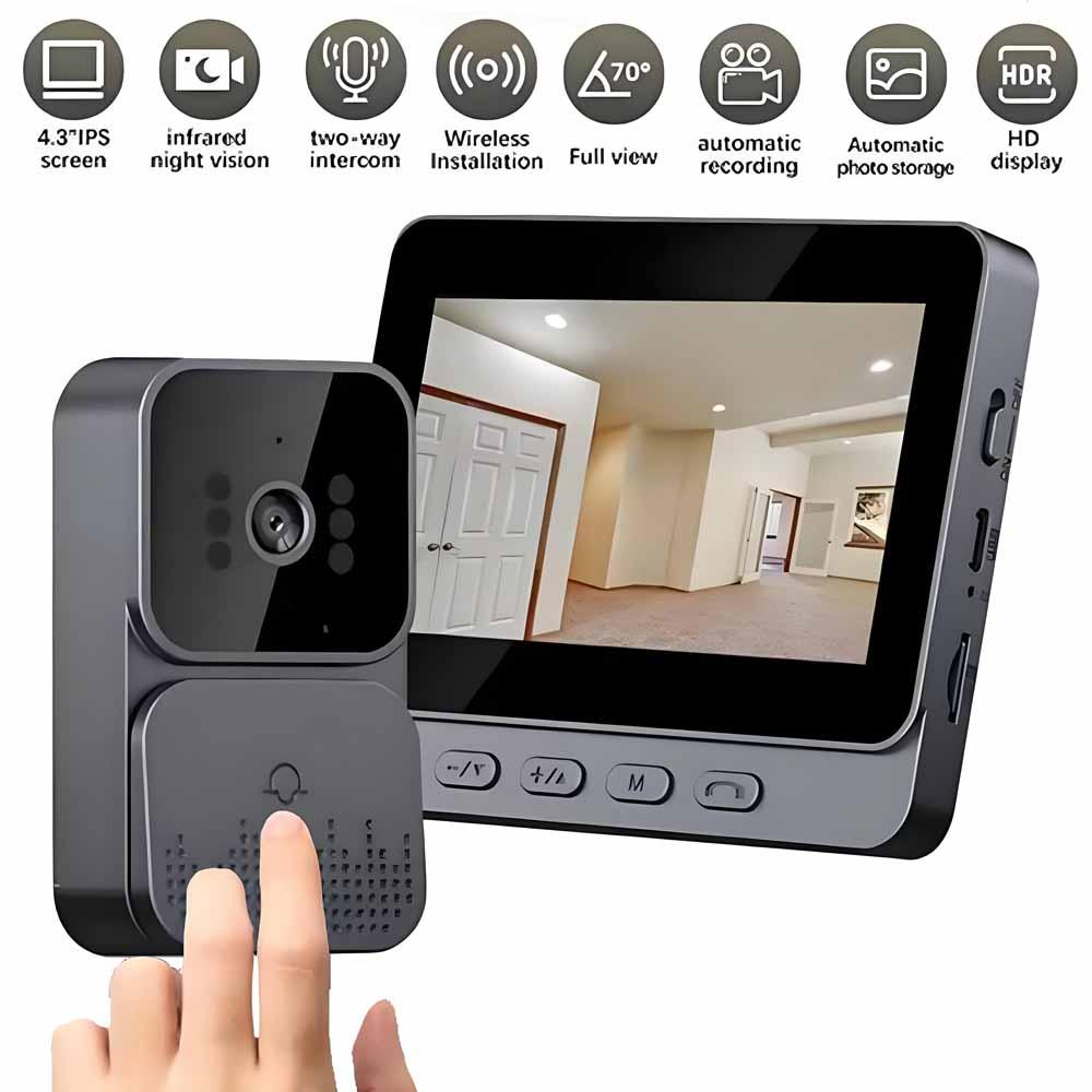 Smart Home Video Doorphone Ezviz - Campanello Interfono Wireless con Visione Notturna