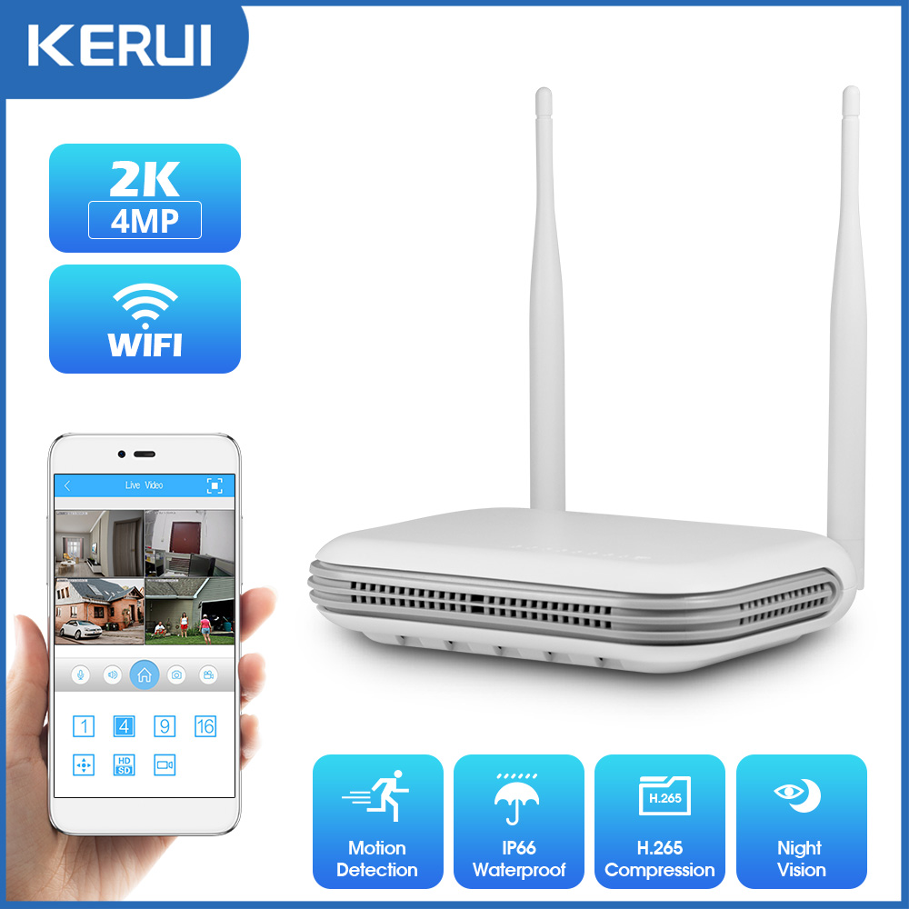Smart Home Outdoor Camera - KERUI 2K 4MP Esterna Full HD