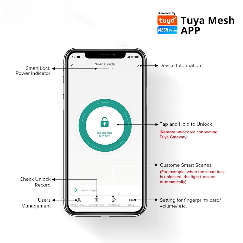 Tuya Wifi Smart Cylinder Door  - Airbnb Smart Home recensione e prezzo