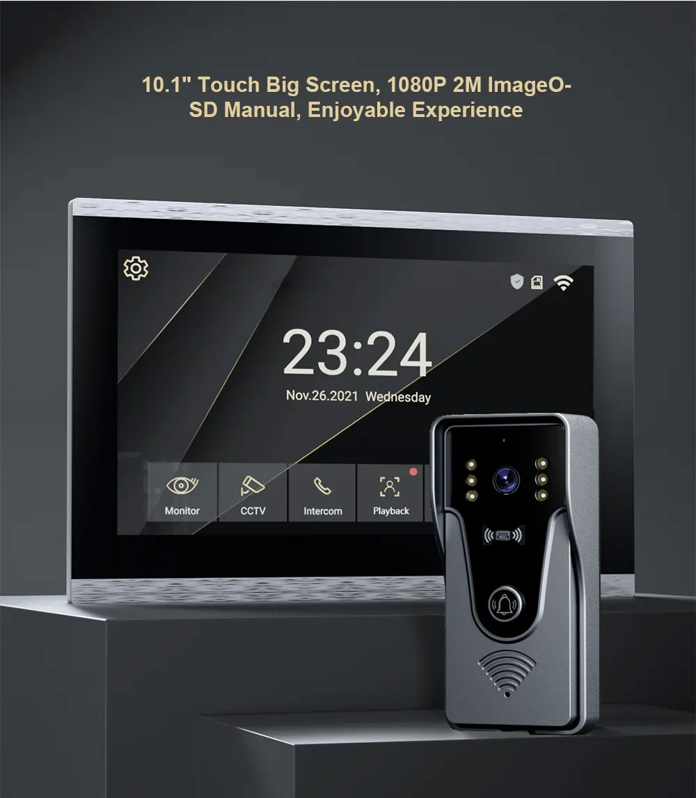 Tuya 1080P Touch Screen a colo - Smart Home Video Doorphone Ezviz recensione e prezzo