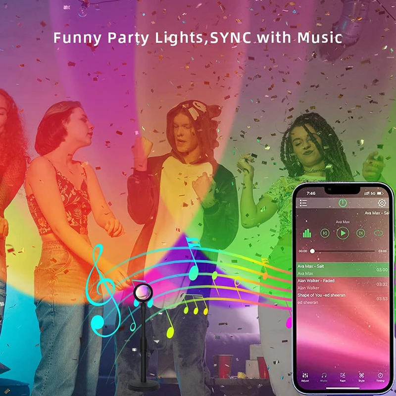 Smart LED Sunset Lamp Colorful - Smart Home Matter recensione e prezzo