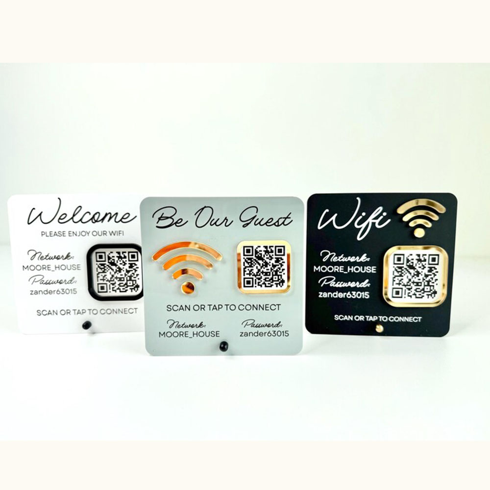 Insegna WiFi in acrilico perso - Airbnb Smart Home recensione e prezzo