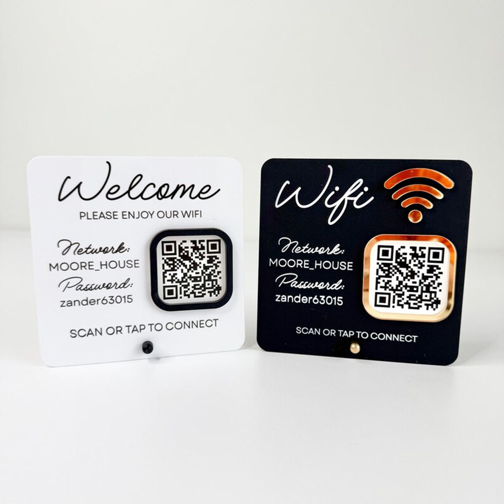 Insegna WiFi in acrilico perso - Airbnb Smart Home recensione e prezzo