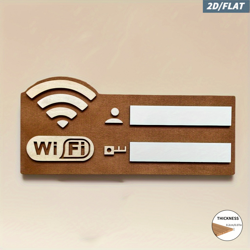 Targa in Legno 2D per Password - Airbnb Smart Home recensione e prezzo
