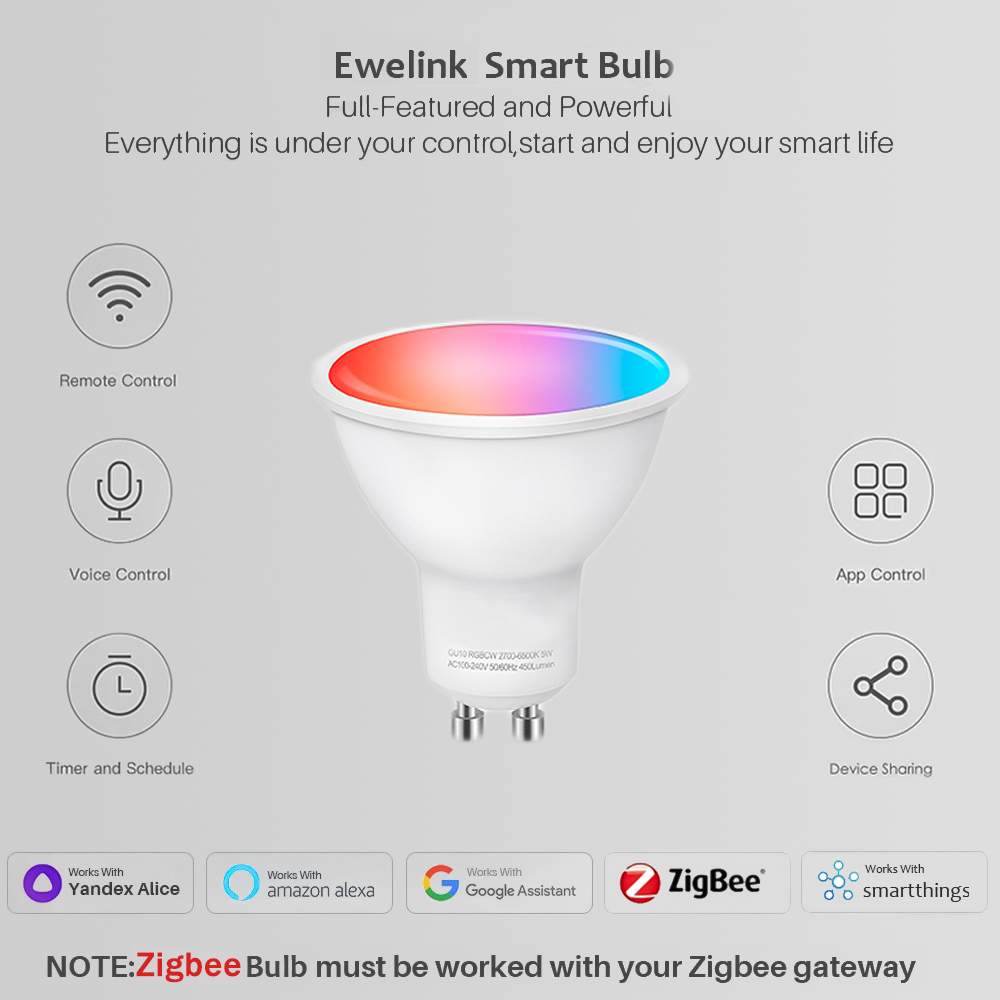 Lampadine LED GU10 Zigbee Ewel - Smart Home Samsung recensione e prezzo