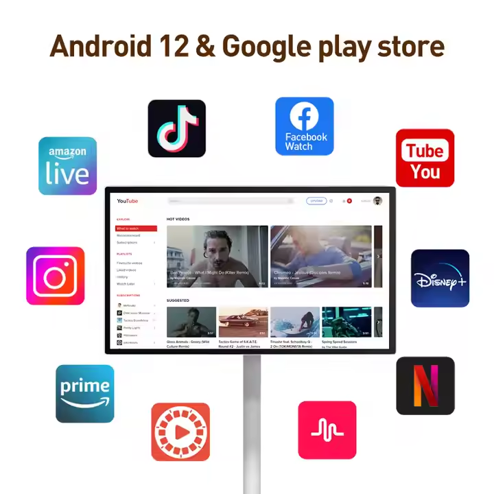 TV LCD Portatile Android 12 da - Smart Home Office recensione e prezzo