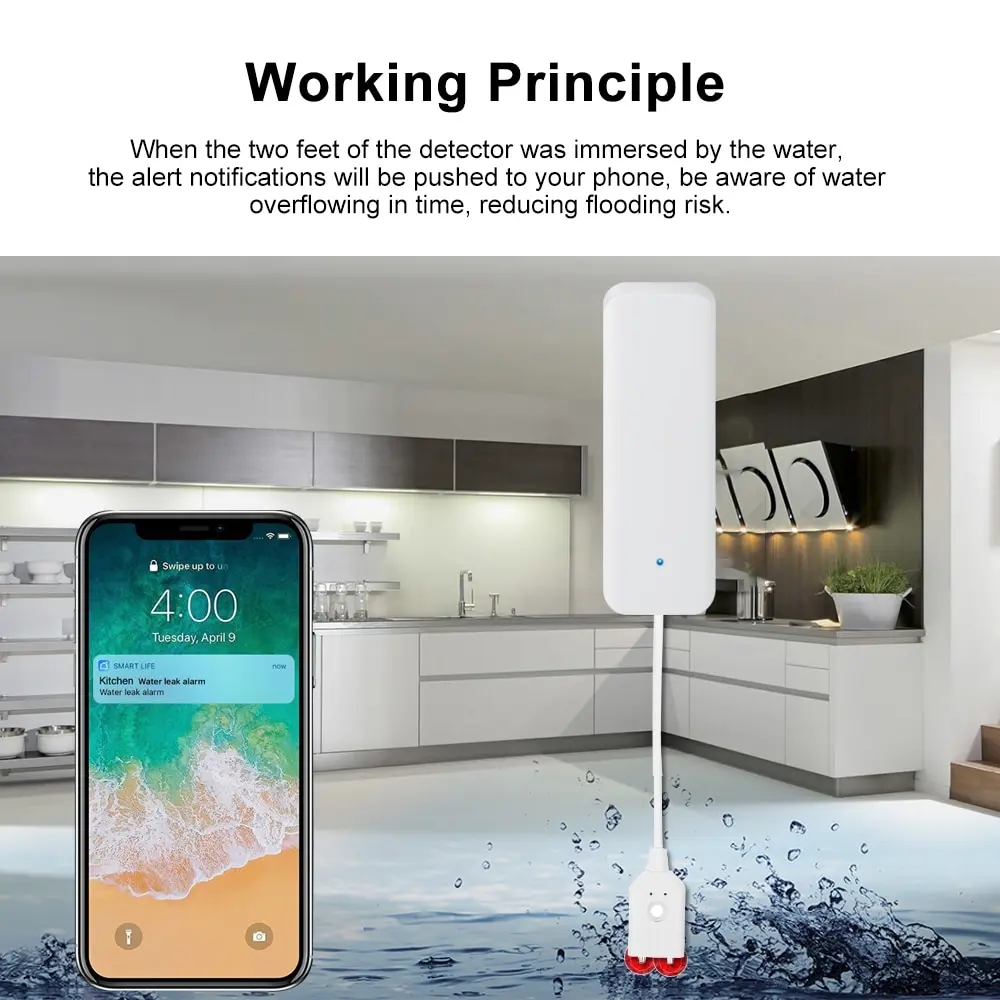 Tuya WiFi Smart Sensore di per - Wifi Water Sensor recensione e prezzo