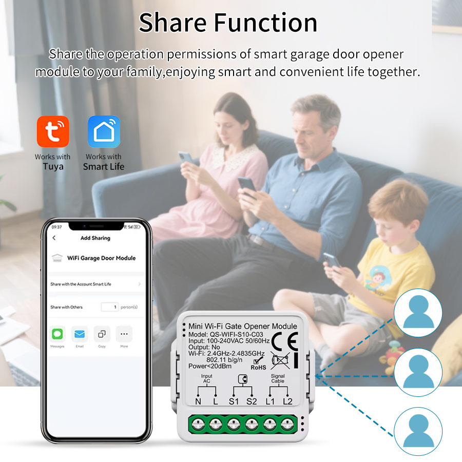 Controller per Apertura Porta  - Tuya Wifi Socket recensione e prezzo