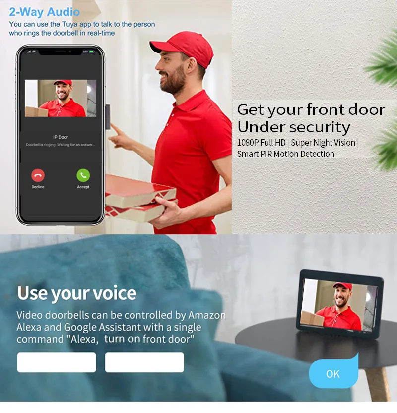 Videocitofono, 10.1 Pollici, H - Video Doorbell recensione e prezzo