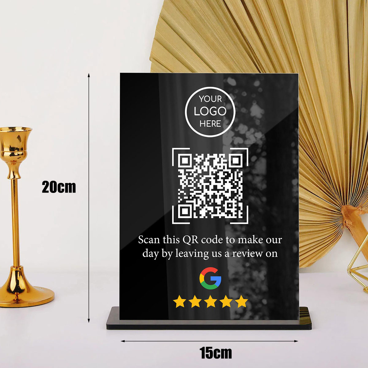 Supporto in acrilico con codic - Airbnb Smart Home recensione e prezzo