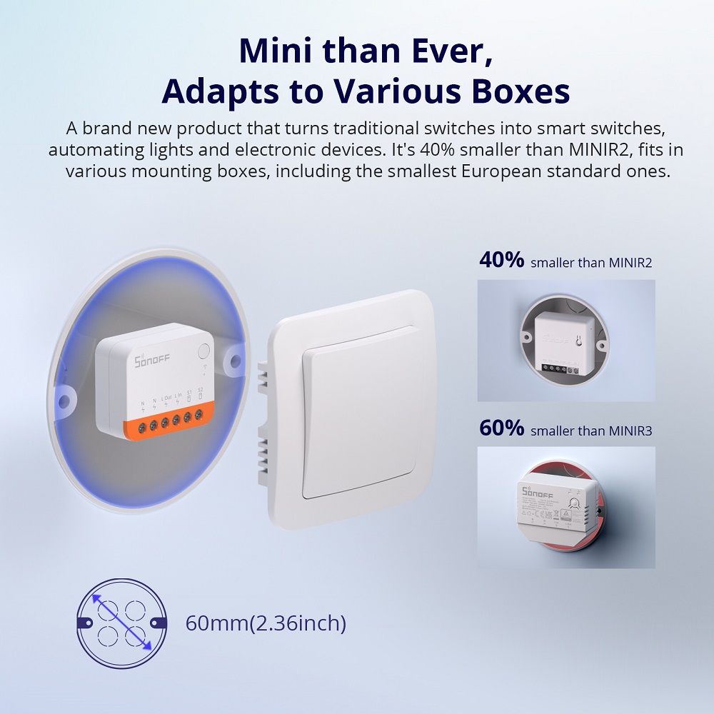 Sonoff Mini R4 Extreme Interru - Smart Home Matter recensione e prezzo